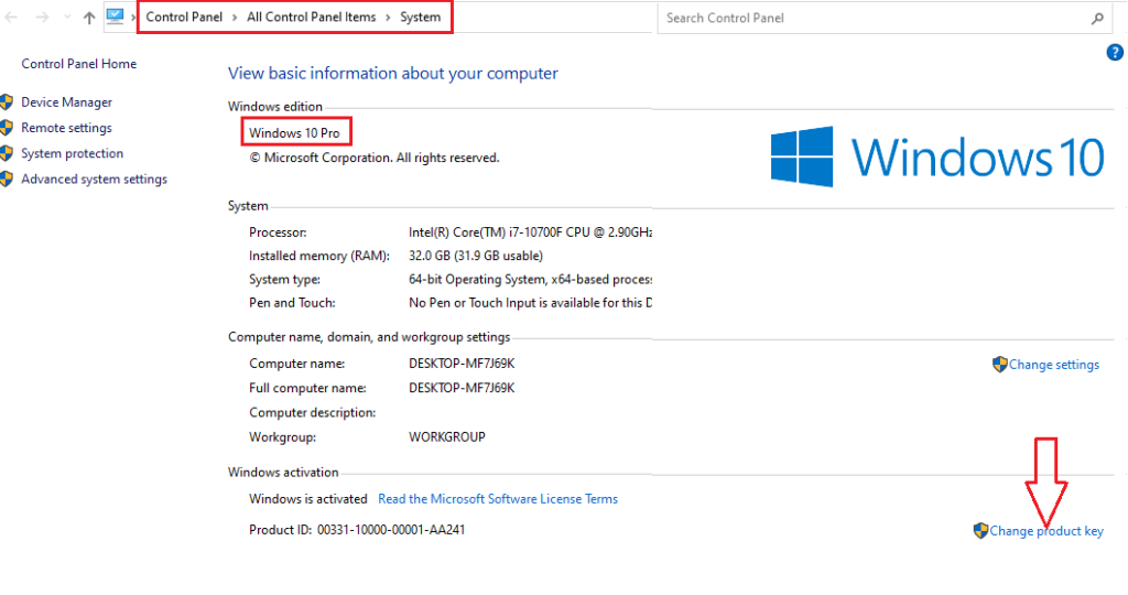 How To Get Windows 10 Pro Product Key Free 64 Bit